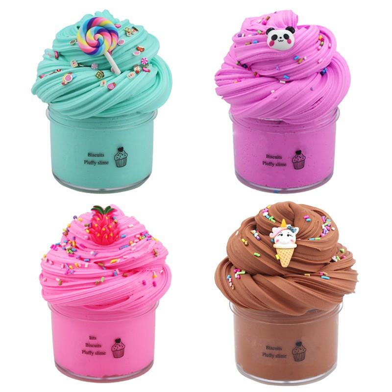 Slime Set with 4-Pack Butter Slimes Soft Slime Toys Safe Color Toys Super Soft and Non-Stick DIY Surprise Slimes