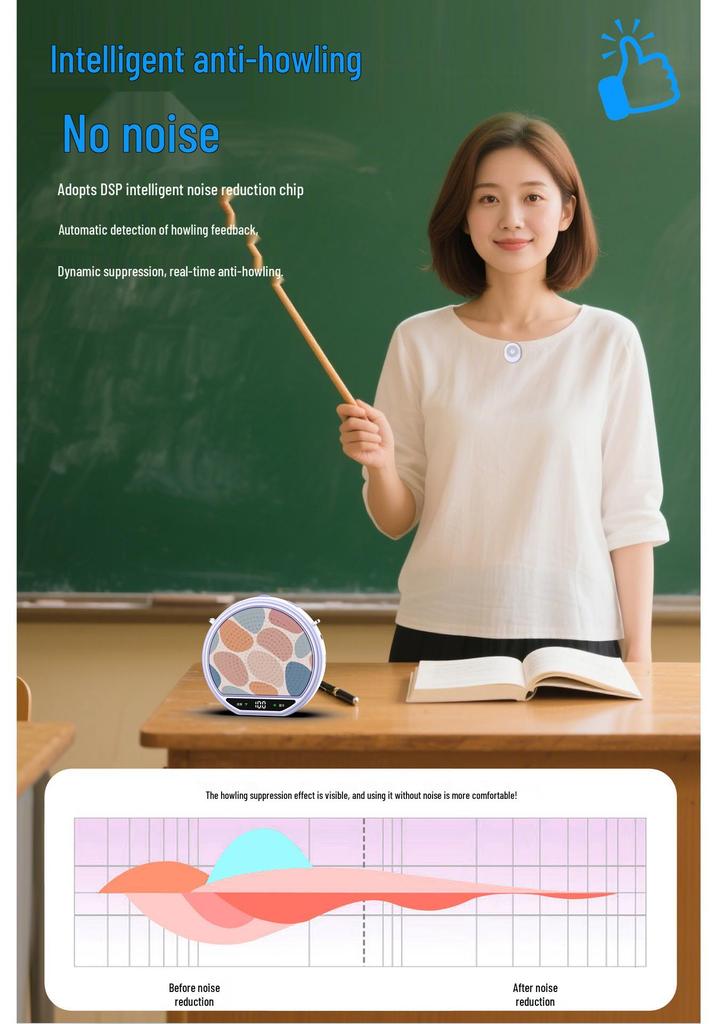 Precision Wireless Lapel Microphone & Speaker for Tour Guides and Teachers