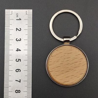 Handmade Various Shapes Wooden Keychain Laser Engraved Tags Keyring Car Bag Key Ring Chain Bottle Opener Stainless Steel Gift