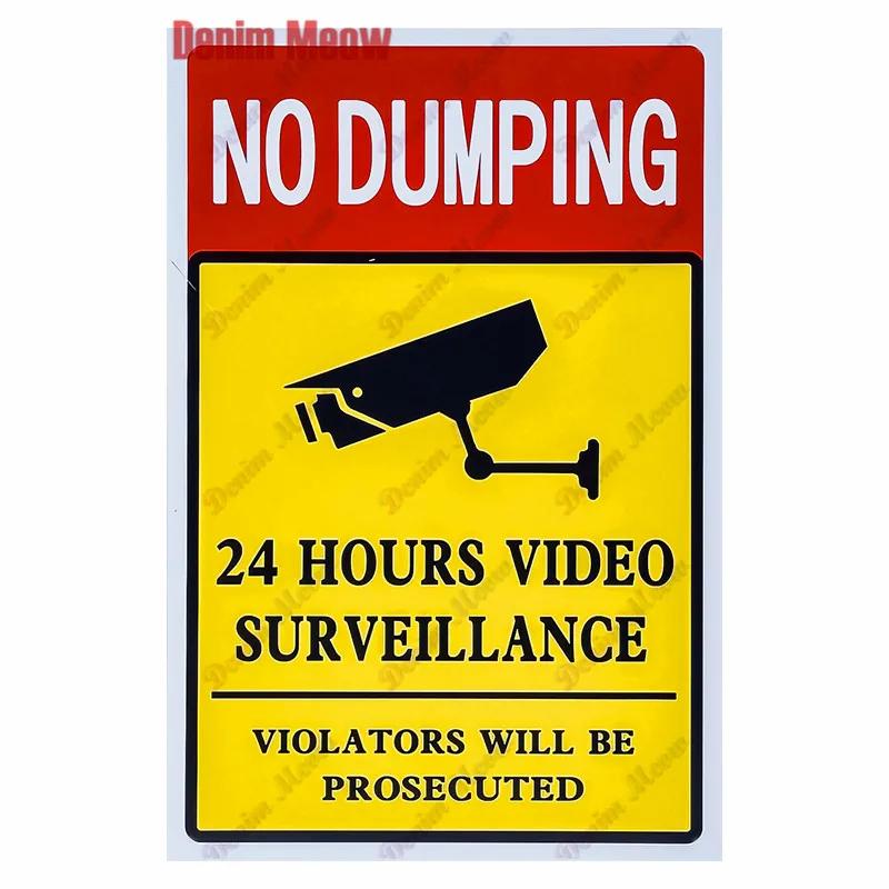 Smile Beware of Dog Tin Sign, Warning Video Poster, No Parking, Wall Art Poster, Pub Public Area Painting, Home Decor, WY104
