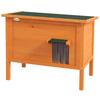 Feral Cat House, Wooden Insulated with Removable Floor, Water-Resistant Openable Roof - Orange