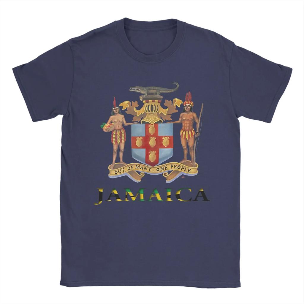 Jamaica Coat Of Arms T Shirt Unisex Vintage T Shirts Summer Comfortable Harajuku Tee Shirt Wholesale Plus Size Tops