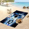 Asciugamano da Spiaggia Personalizzato Stampato Lionel Messi Logo Calcio Supporto Nome Personalizzato Testo Asciugamano Assorbente Per Sport Viaggio Regalo Speciale