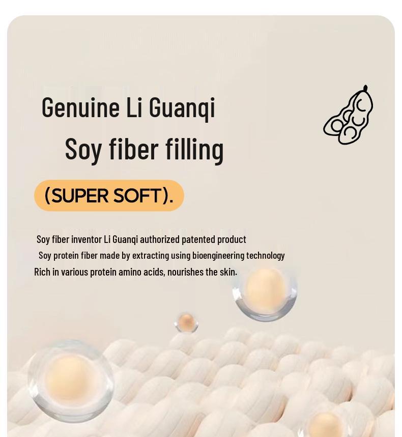 A-Class Washed Cotton Soybean Winter Comforter – Warm, Skin-Friendly Fiber Quilt