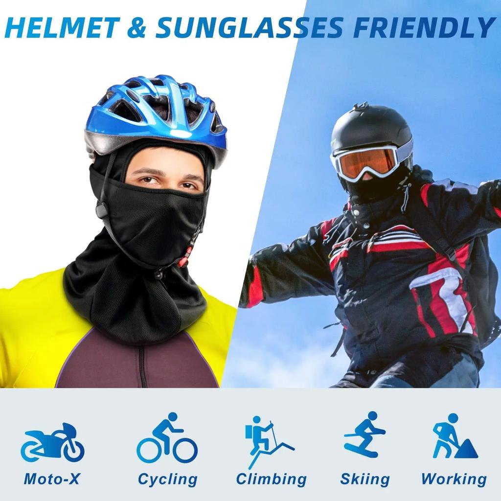 Taktische Baraklava-Maske für Herren, Sommer-Sonnenschutz-Leggings, Wanderschal, Motorrad- und Fahrradhelm-Windhut, Angelhut