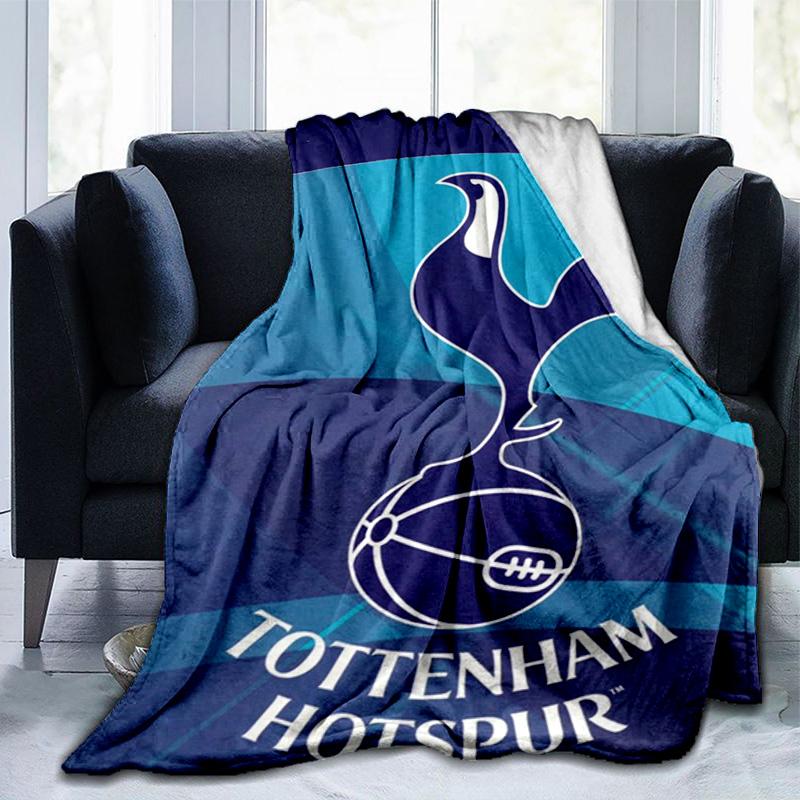 Tottenham Crest Design Printed Throws Blanket Soft Flannel Blankets for Couch Bed Gifts for Men Women Picnic blanket Christmas gifts