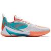 ANTA Quick Decision 6 Basketball Shoes Men's Low top Pure White/Fluorescent Bright Orange/Fluorescent Neon Blue Sneakers 112531112S-8