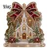 Holiday Table Decorations for Party Christmas Faux Diamond Painting Tabletop Ornaments, Beginner-Friendly DIY Acrylic Rhinestone Art Ornaments