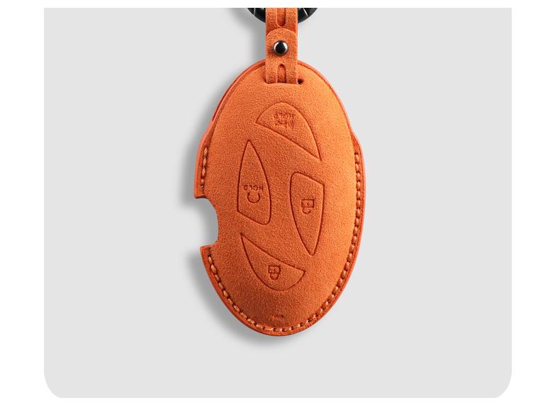 Hyundai Korea 3D Alcantara Suede Key Cover - Car Remote Pouch
