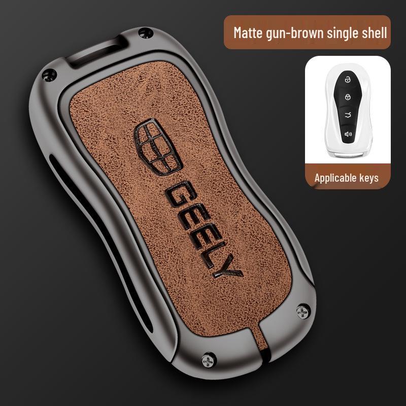 Geely Car Key Case for Xingyue S & Boyue Pro - Premium Metal Shell with Secure Buckle 