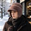 Warm Thermal Winter Hat Fleece Lined Baseball Cap Fashion Knit Beanie Hat  Outdoor