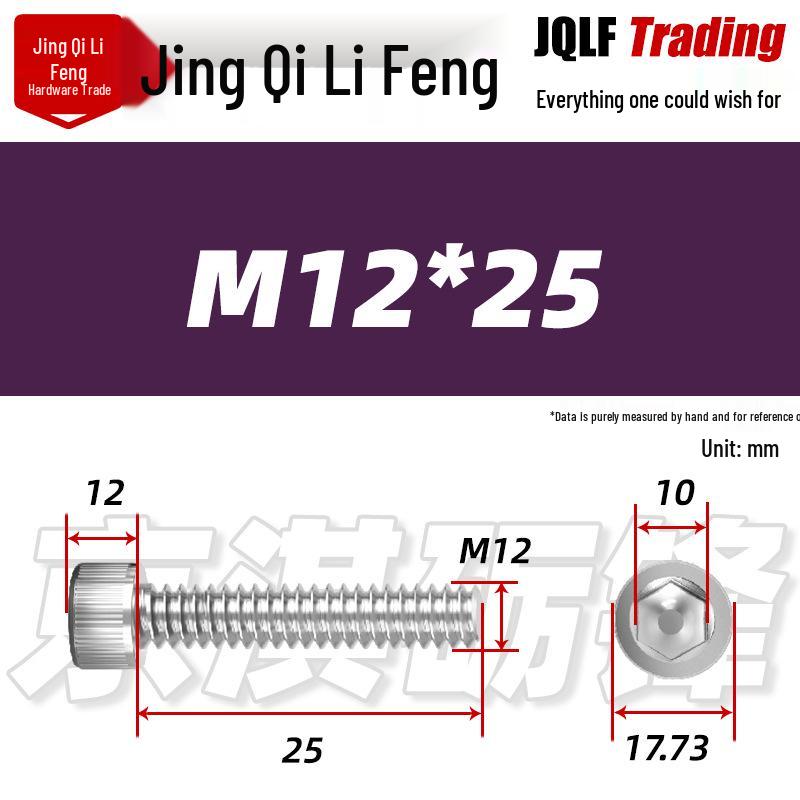 201 Stainless Steel Hex Socket Head Cap Screws M3-M27, Fully Threaded