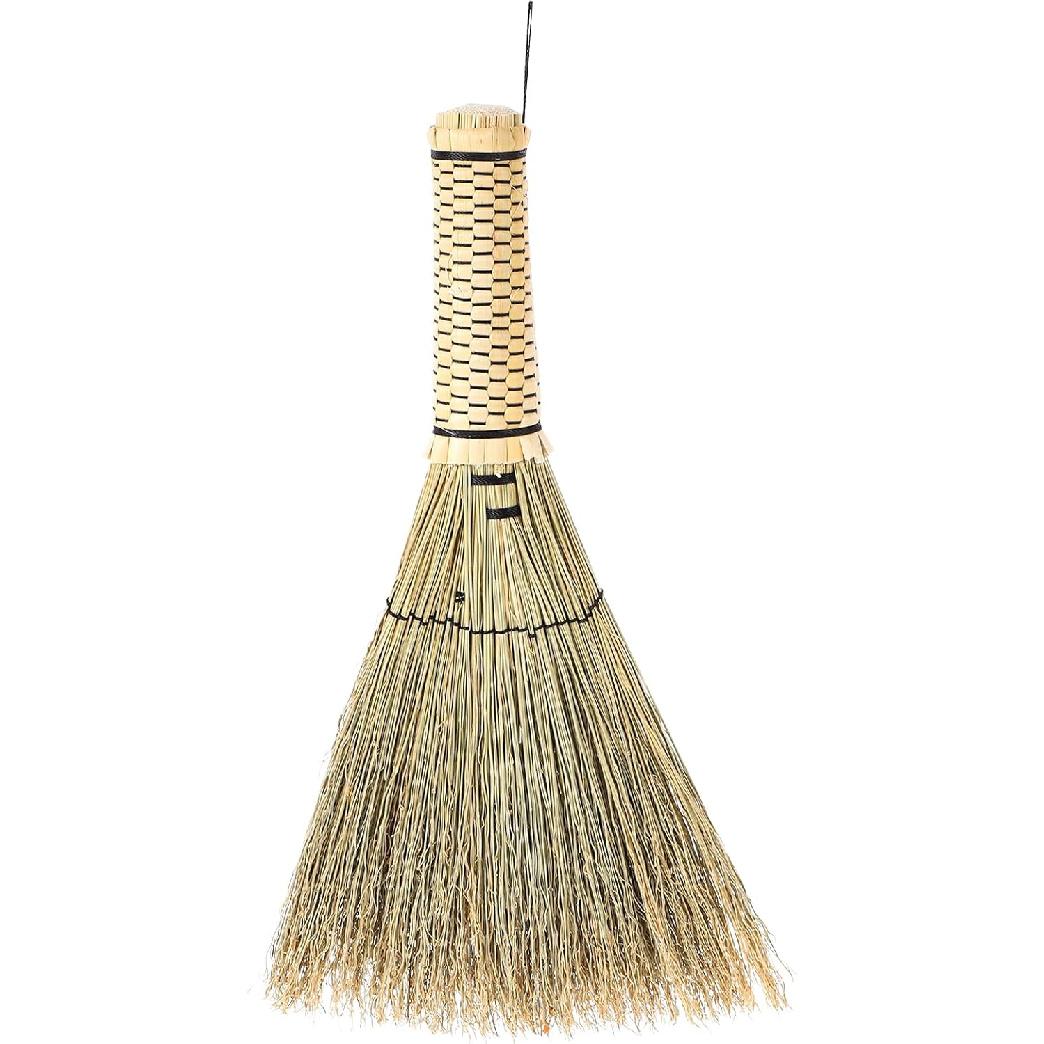 Kichvoe 1 шт. Маленькая метла-веник Кукурузная метла-веник Мини-кукурузная метла Короткая ручка Ручная метла для уборки различных поверхностей Маленькая ручная метла-щетка