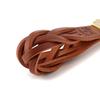 IL BISONTE Genuine Leather Keychain, Key Ring, Unisex, Red, for Men and Women
