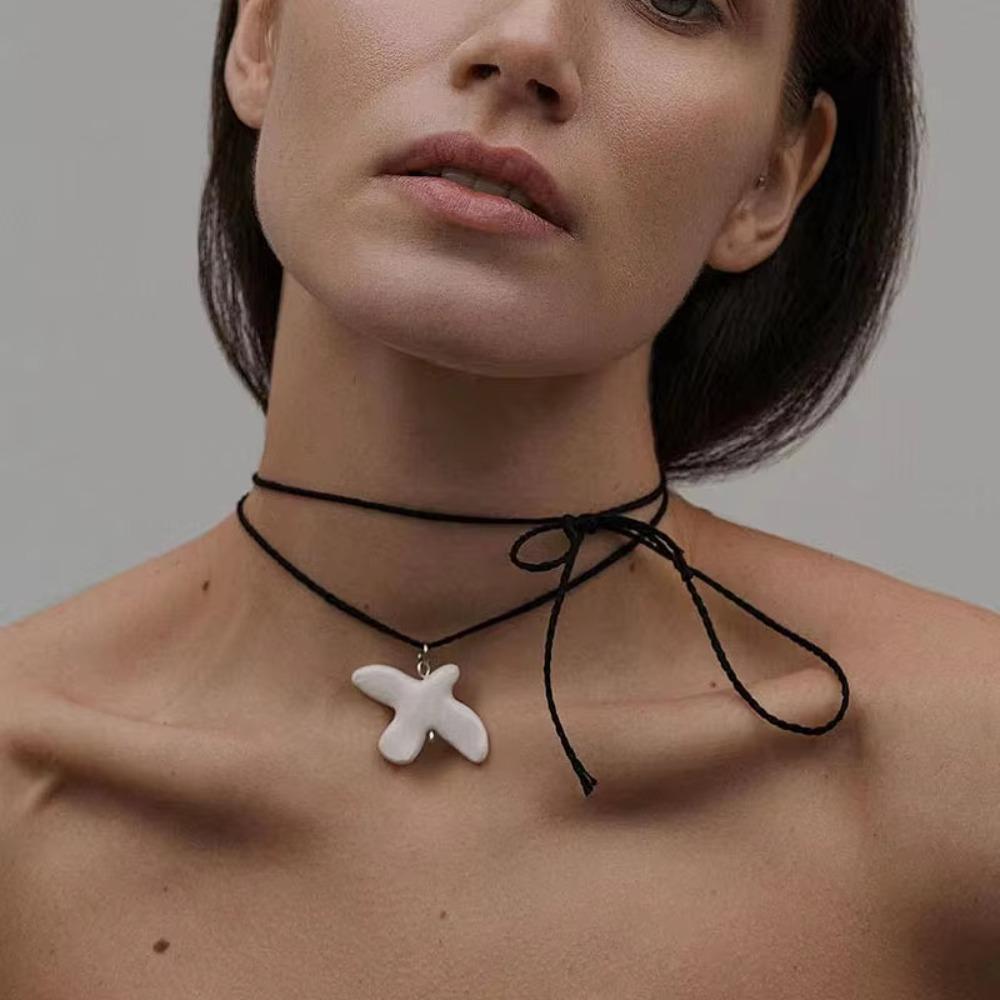 Metal Necklace White Peace Dove Earrings New Pendant  for Women