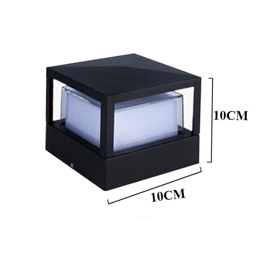 7/12W Outdoor Modern LED Post Light Waterproof LED Fence Deck Column Cap Lamp Villa Garden Balcony Porch Stigma Light