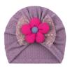 Spring new children's hats, bronzing mesh bow flower baby hats, cute baby hats