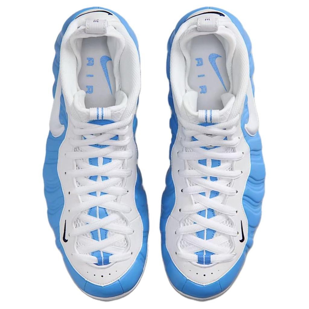 Nike Foamposite Pro Resistenti allo Scivolamento Resistenti all'Abrasione High top Scarpe da Basket Vintage Unisex Blu Bianco HF0794-400