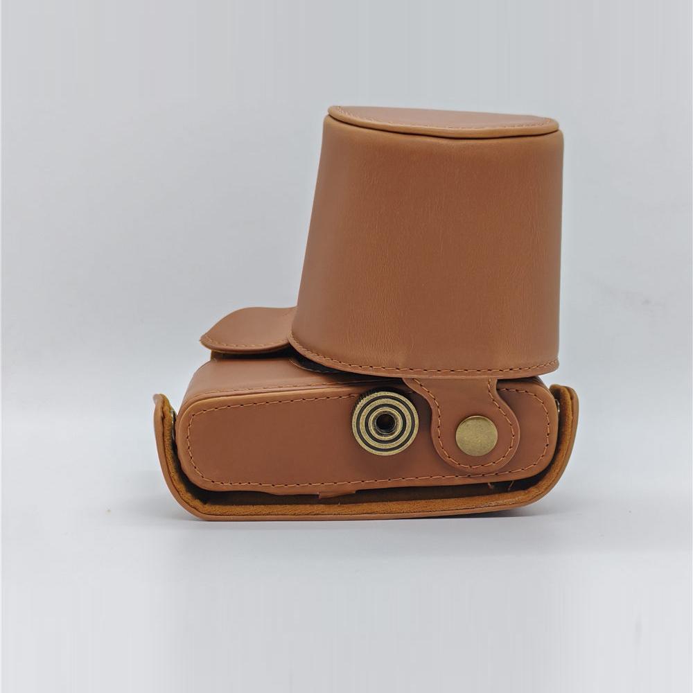 PU Leather Camera Case Bag For Olympus EPL3 EPM1 E-PL3 E-PM1 Cover With Strap