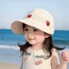 Girls Cute Baseball Cap With Large Brim Thin Sun Protection Hat Spring Summer Sweet Visor For Baby Toddler