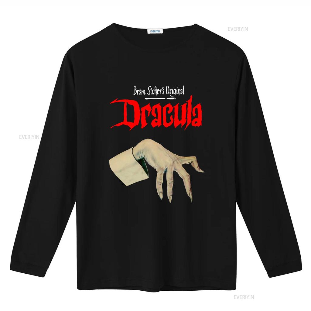 Retro Dracula Book T Shirt Bram Stokers Original Horror Vampire Lover Gothic Literature Design Vintage Washed Comfortable