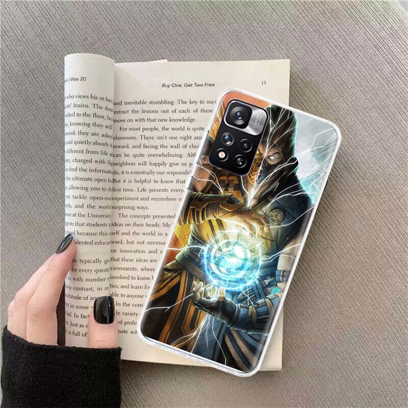 Mortal Kombat Phone Case For Xiaomi Redmi Note 11 12 14 13 Pro Plus 5G 14S 4G 12S 10 10S 11T Pro 11S 11E Coque Fundas TPU