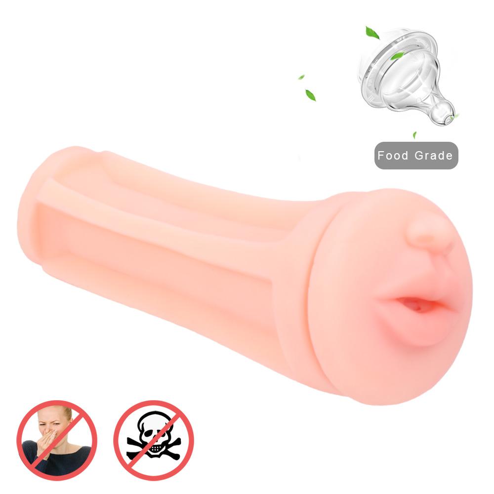 Realistic Artificial Vagina Male Masturbation Cup Sex Toy for Men with Anal Mouth Design Erotic Adult Product