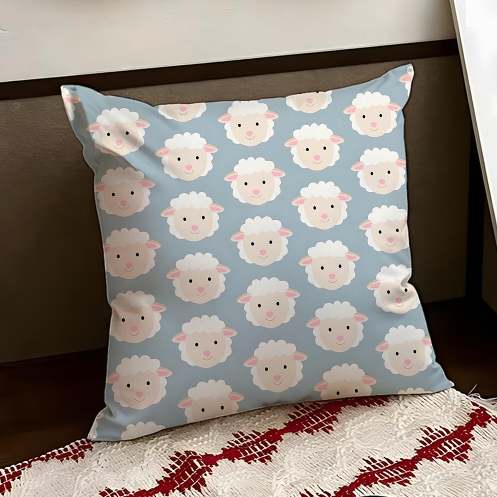 Woolly sheep Cushion Cover Reversible Soft Durable Pillow Cover Home  Car MultiScene Use for Daily Comfort