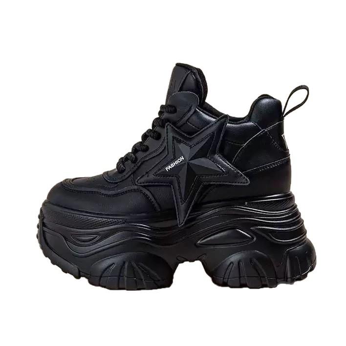 Retro Dad Shoes 2026 Nové Podzimní Silná Podrážka Ležérní Módní Zvyšující Výšku Dámské Boty