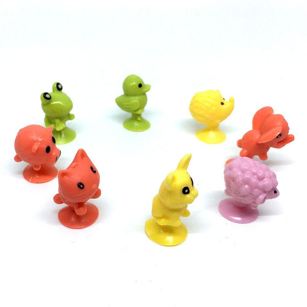Animal Action Figures Mini Doll Sucker Dolls Suction Cup Puppets Capsule Model Suction Cup Toys