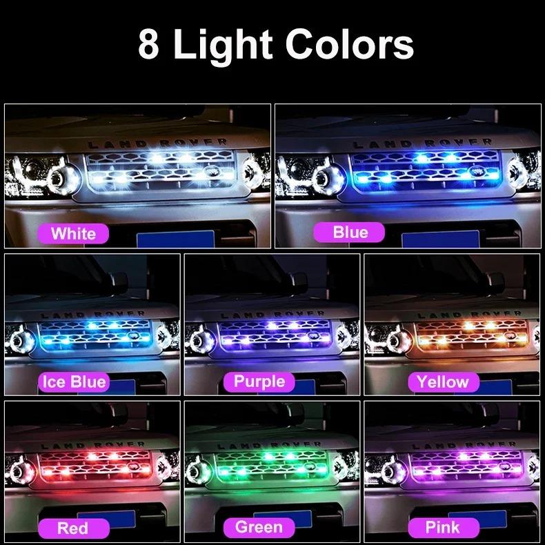 1/2/4/6 adet 7 Renk Uzaktan Kumandalı Çakar Lamba LED Uyarı Lambası Drone Çakar Işığı Motosiklet Arka Lambası Araba Motosiklet Bisiklet RC Drone Flaş için