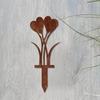Wetterfester Eisenherz Gartenstecker 2D Wegakzentstecker Valentinstag