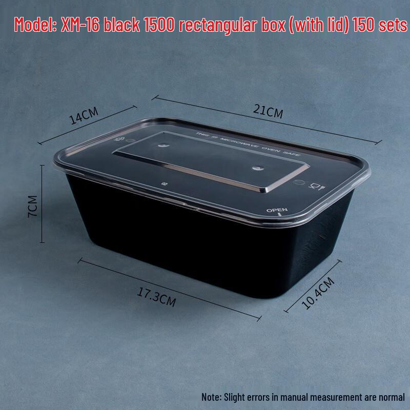 Disposable Rectangular Plastic Takeout Containers