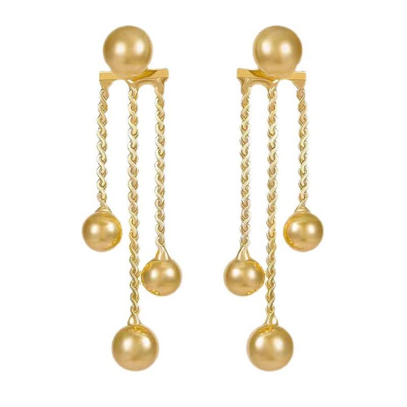 Gold Color Long Thread Tassel Drop Earrings for Women Geometric Butterfly Dangle Earring New Fashion Metal Earrings Jewelry