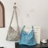 Dámska crossbody taška Tote s leopardím vzorom a veľkou kapacitou - Trendový kórejský štýl 2025