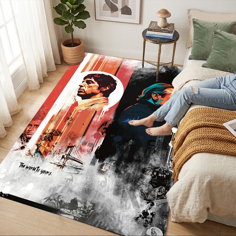 Scarface Legend Living Room Non-Slip Area Rug Soft Carpet for Bedroom Game Playroom Sofa Office Home Decor Doormat Christmas Gift C921167