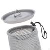 Titan-Becherdeckel und Netz-Kordelzugbeutel, ultraleichter Becher, Campingtopf zum Klettern im Freien