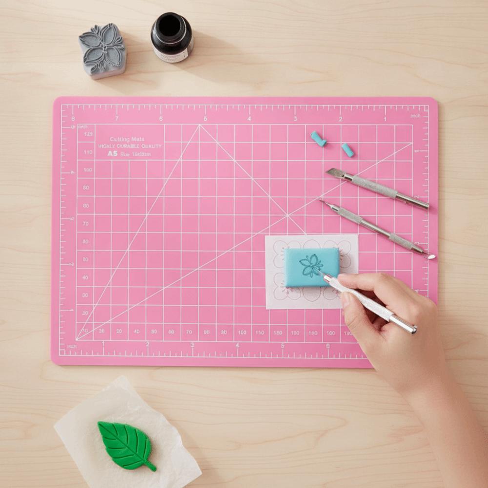4pcs Scale Grid A5 Cutting Mat A5 Size Craft Cutting Pad Precision Cutting Mat  For Crafting