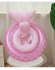 Pink Bow 3D Baby Inflatable Swim Ring with Handle and Seat