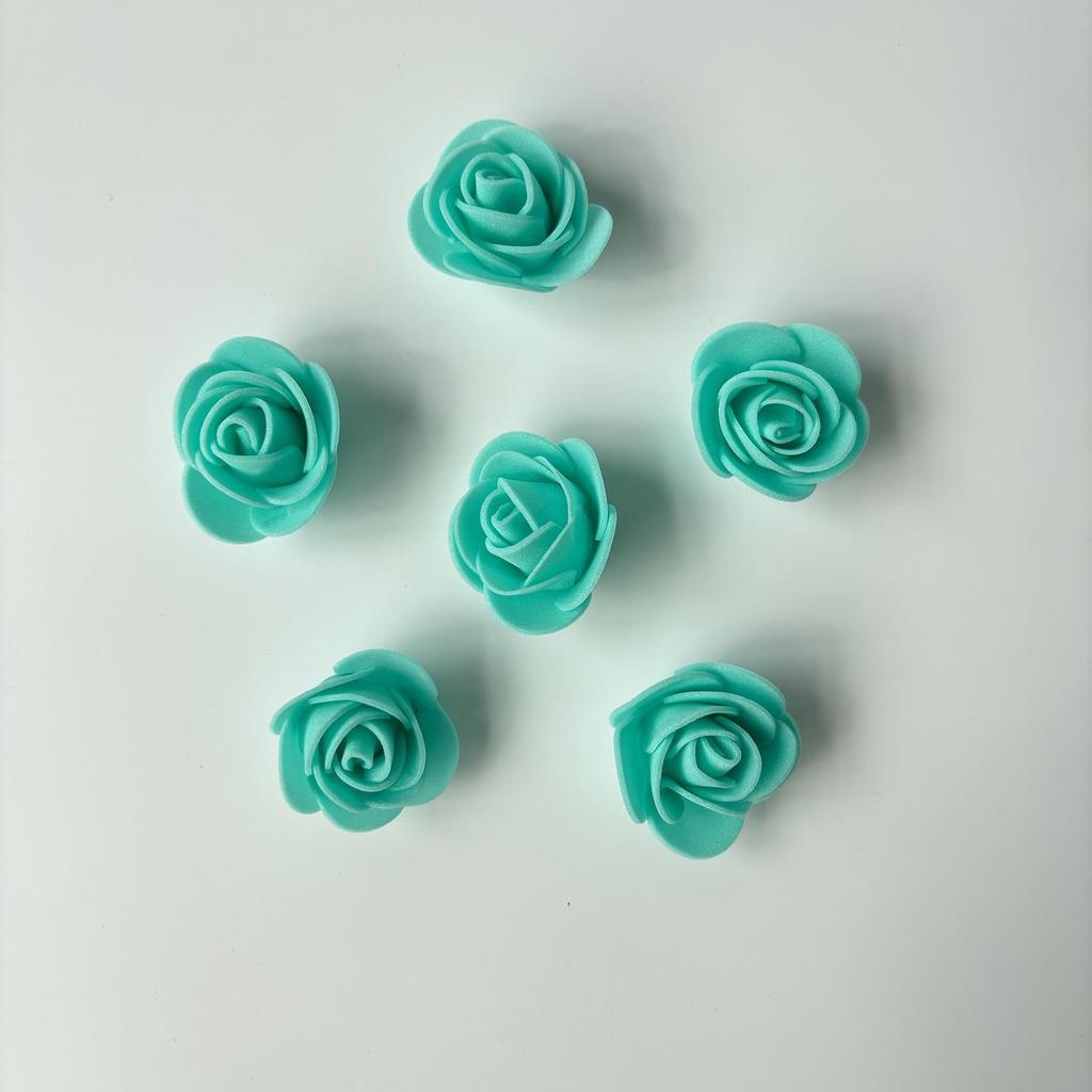 Trandafiri din spumă PE de 3,5 cm, 200 buc, Demontabili pentru Ursuleți din Spumă, Coroane și Decorațiuni