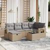 VidaXL Garden Lounge Set with Cushions 7 Pcs, Patio Sofas, Patio Furniture Set, Outdoor Furniture, Mix 3263805
