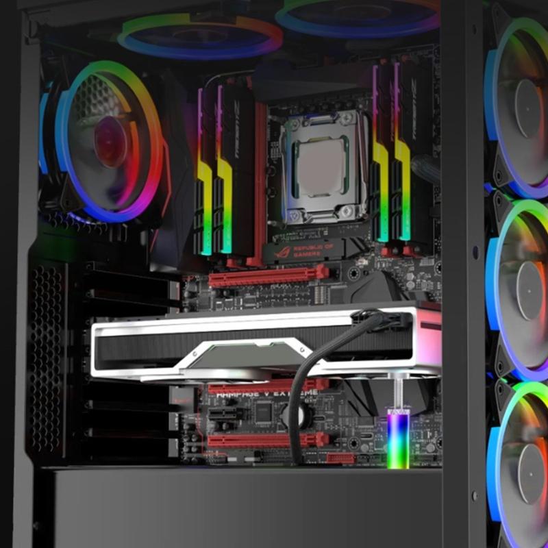 Video Card Stand Graphics Card Bracket 5V 3Pin ARGB GPU Holder Desktop PC Case Accessories GPU Support Bracket