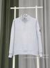 Cross-border Foreign Trade CP Half-zipper Sweater Spot Half-zipper Fleece Sweater Solid Color Pocket Lens Badge Men's and Women's Models