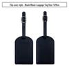Customizable PU Leather Luggage Tag with Anti-Lost Feature and Airplane Design