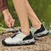 Fashion Comfortable Slip-Resistant Outdoor Shoes Men's Breathable SneakersLightweight Men Walking Shoes New Mesh Lace-Up Casual Flats