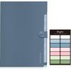 SKYDUE Expanding File Organizer with 8 Pockets, Accordion File Folders with Labels, Portable Document Paper Bill Receipt Organizer, Home College
