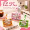 Creative 26 Keys Keyboard Fidget Keychain 26 Keys Keyboard Keychain  Party Favor Gift
