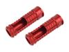 POSH FAITH 906017-02 Motorcycle Supplies, Aluminum Machine Step Bar, Mold, M8 Taps, 2 Pieces, Red