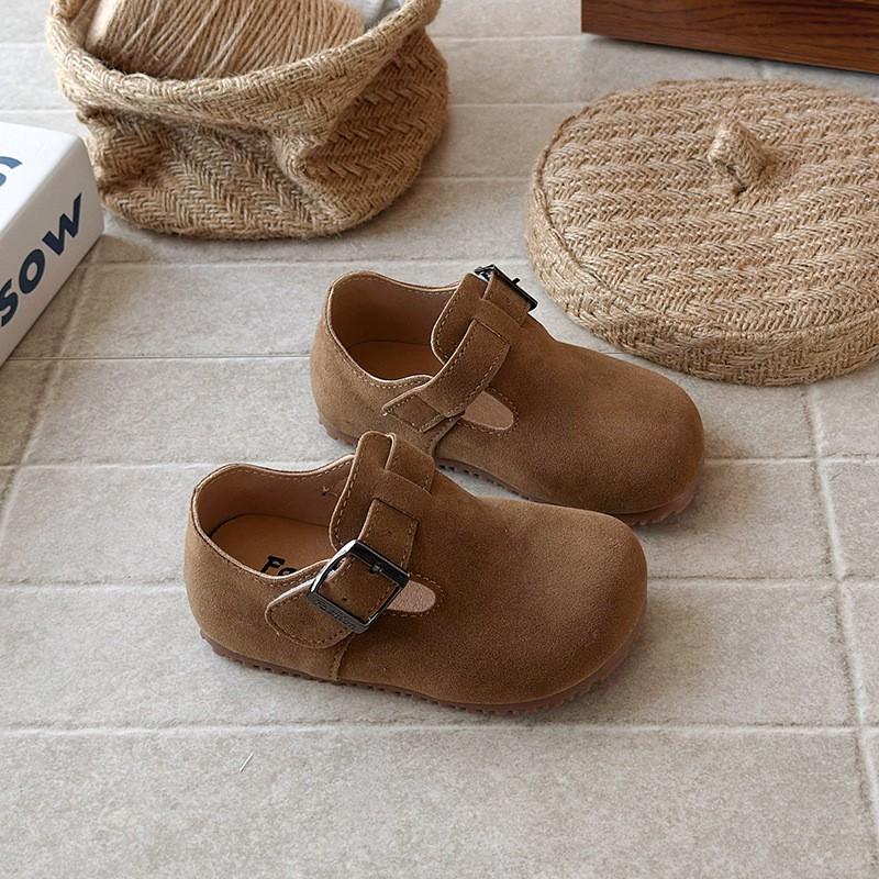 Kids Retro Birkenstock-Style Slip-On Shoes 2026 Neutral Tones Soft Sole Toddler Child Casual Loafers