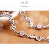 Weihua Temperament Women's Silver-Plated Amethyst Bracelet with Red Bean Charm